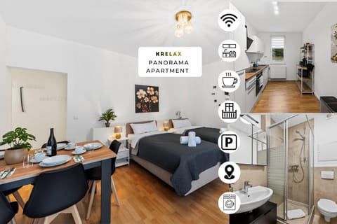 Bathroom, Living room, kitchen