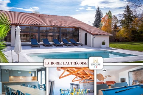 Property building, Pool view, Swimming pool, sunbed