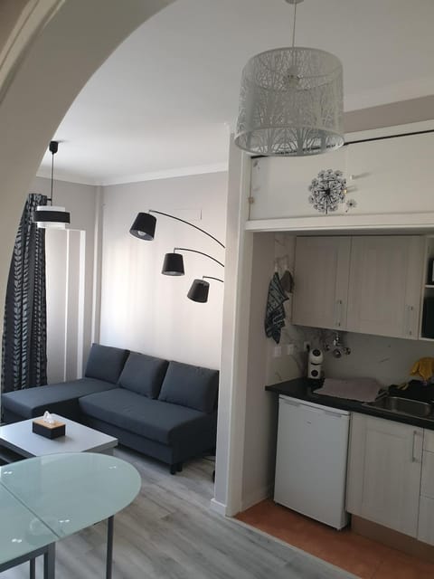 Kitchen or kitchenette, Living room, Dining area
