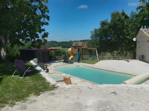 Property building, Living room, Swimming pool