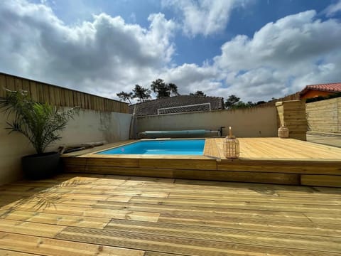 Property building, Living room, Swimming pool