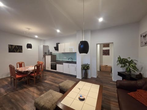 Kitchen or kitchenette, Living room, stove, kitchen