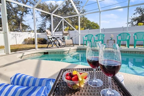 Patio, Garden, Pool view, Swimming pool, sunbed