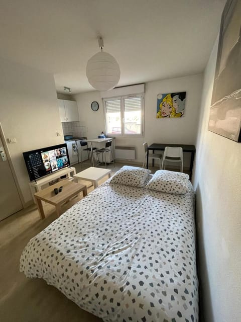 TV and multimedia, Kitchen or kitchenette, Photo of the whole room, Bedroom