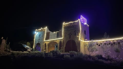 Property building, Facade/entrance, Night, Landmark view