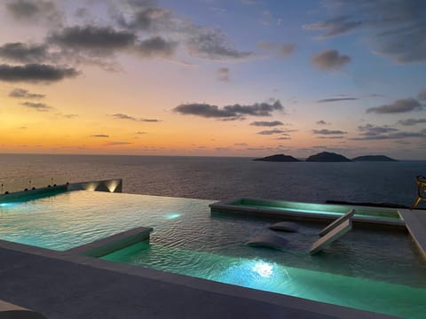 Sea view, Swimming pool, Swimming pool, Sunset