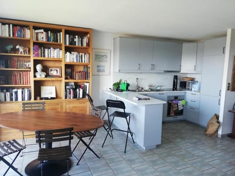 Library, Kitchen or kitchenette, Dining area, oven, stove