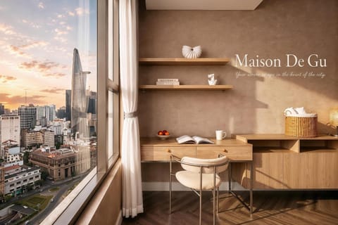 Day, Coffee/tea facilities, Kitchen or kitchenette, Dining area, City view