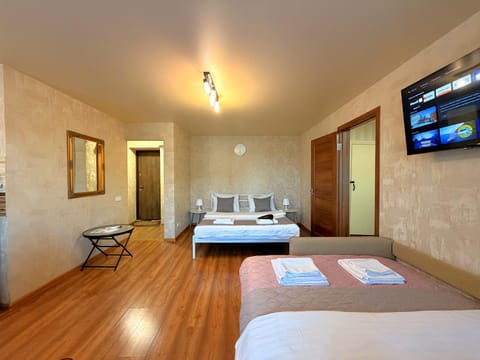 Bed, TV and multimedia, Photo of the whole room, Bedroom, hair dryier, internet, towels