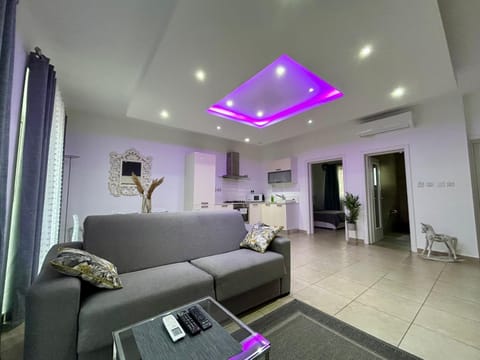 Living room, kitchen