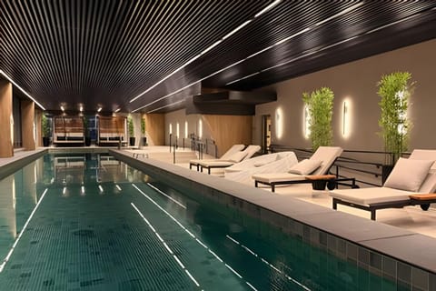 Hot Spring Bath, Pool view, Swimming pool, sunbed