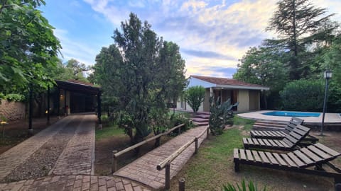 Patio, Natural landscape, Garden, Garden view, Swimming pool