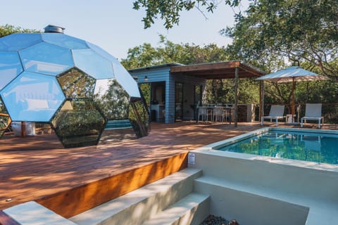 Patio, Day, Natural landscape, Garden, Garden view, Pool view, Swimming pool, sunbed
