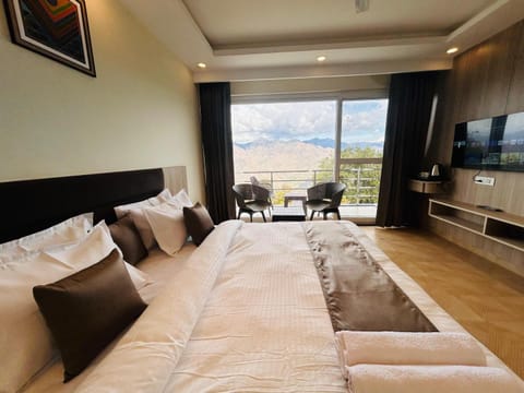 Communal lounge/ TV room, Bed, TV and multimedia, Living room, Photo of the whole room, Seating area, Evening entertainment, Bedroom