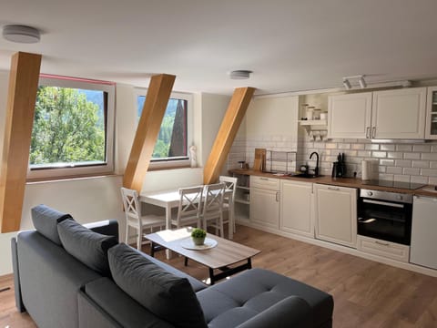 Kitchen or kitchenette, Living room