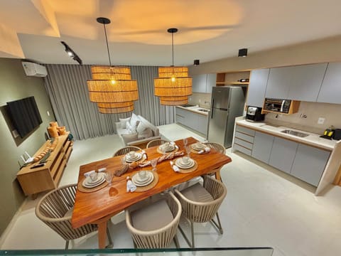 Kitchen or kitchenette, Living room, Dining area