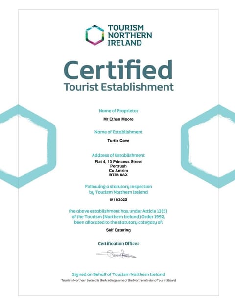 Turtle Cove Apartment in Portrush