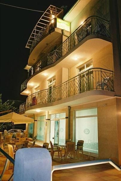Property building, Patio, Night