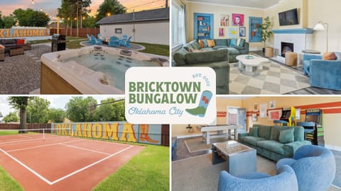 Hot Tub, Living room, Seating area, Tennis court, Evening entertainment