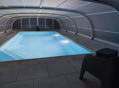 Property building, Living room, Swimming pool