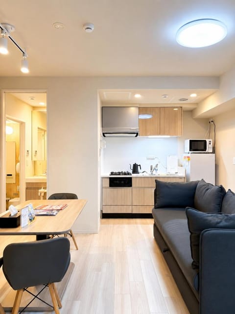 Living room, kitchen