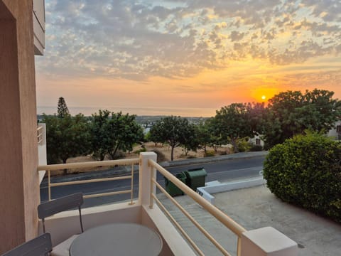 Natural landscape, View (from property/room), Balcony/Terrace, Sea view, Sunset