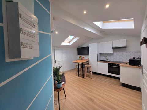 Communal kitchen, stove, laundry