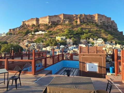 Nearby landmark, Natural landscape, City view, Mountain view