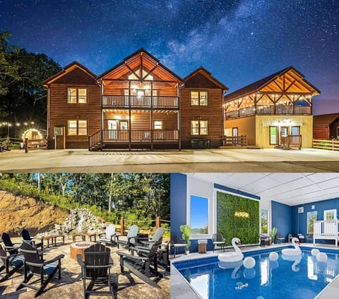 Waterfall & Galaxy Pool & Rooftop Theater Cabin Cabin in Sevierville