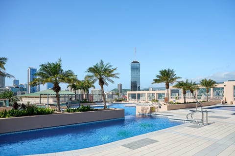 Pool view, Swimming pool, sunbed