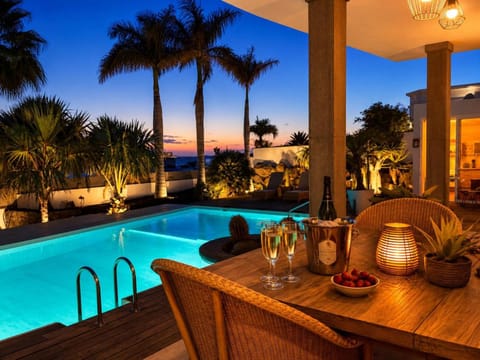Off site, Balcony/Terrace, Sea view, Swimming pool, Sunset