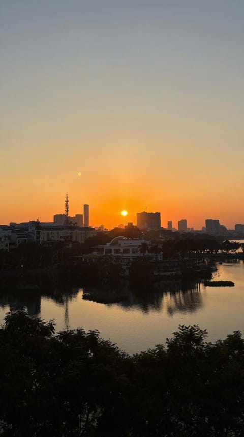 Natural landscape, Lake view, Sunset