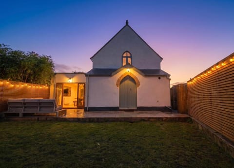 Property building, Garden, Sunset