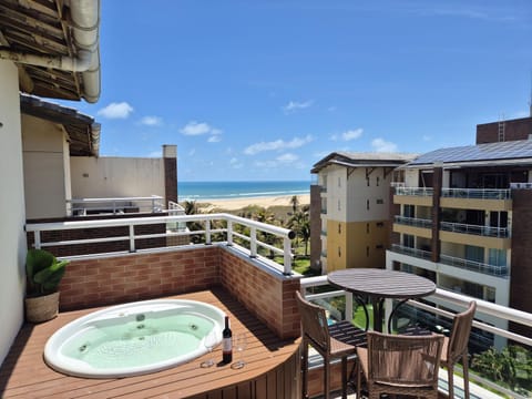 Property building, Day, Natural landscape, Hot Tub, Hot Tub, View (from property/room), Balcony/Terrace, Balcony/Terrace, Pool view, Sea view, Swimming pool, Open Air Bath