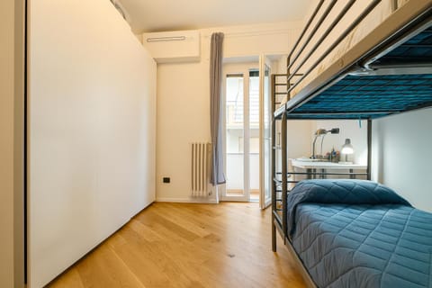 Bed, Photo of the whole room, Bedroom, bunk bed, wardrobe