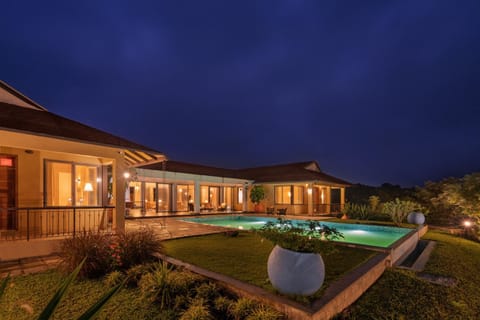 Property building, Night, Garden view, Pool view