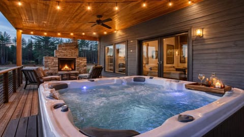 Patio, Night, Hot Tub