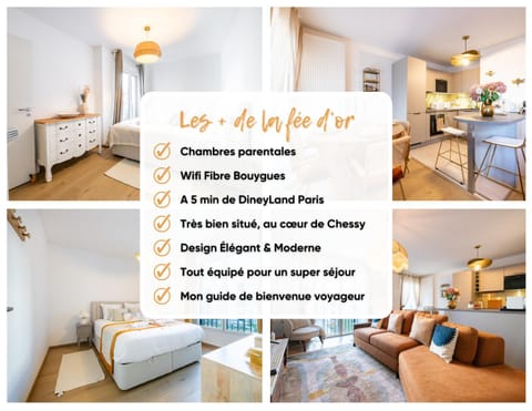 La fée d'or - près de disneyland paris Apartment in Chessy
