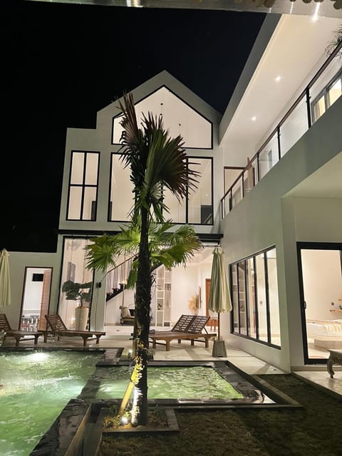 Property building, Night, Pool view