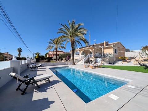 Property building, Living room, Swimming pool