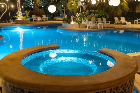 Night, Hot Tub, Pool view, Swimming pool
