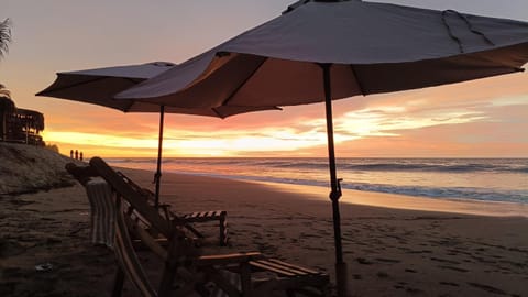Natural landscape, Beach, Sea view, Sunset