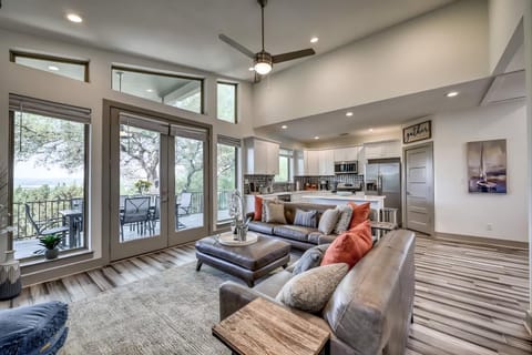 Living room, kitchen