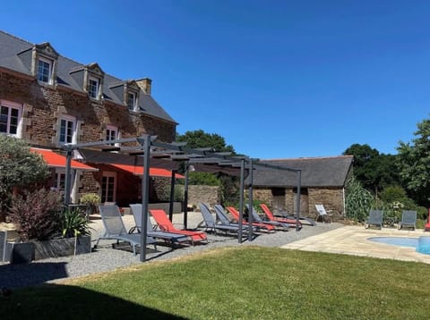 Property building, Living room, Swimming pool