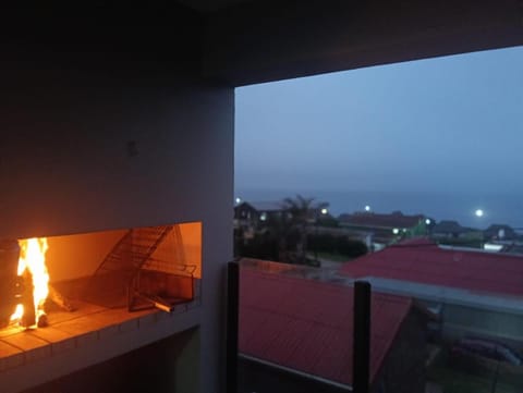 Night, BBQ facilities, Balcony/Terrace, Balcony/Terrace, Sea view, Sunset, fireplace