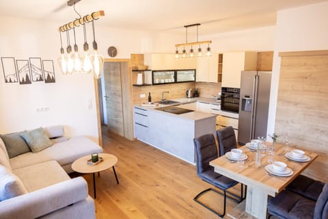 Kitchen or kitchenette, Living room, Dining area