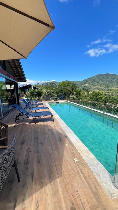 Day, Natural landscape, View (from property/room), Balcony/Terrace, Mountain view, Pool view, Swimming pool, sunbed