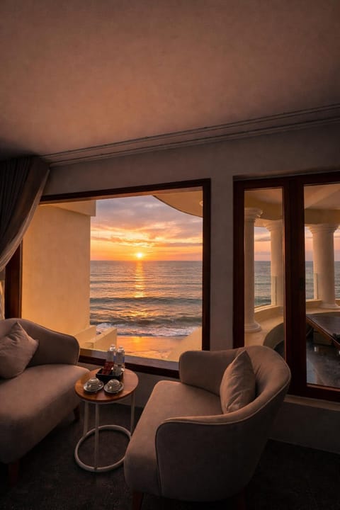 Natural landscape, Seating area, Sea view