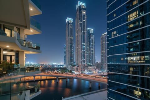 Property building, Night, Natural landscape, City view