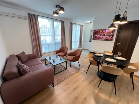 Living room, Seating area, Dining area